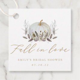 Rustikales Elegante Herbst in Liebe Hochzeitsfeier Geschenkanhänger