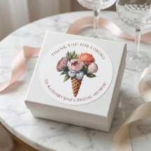 Rustikales Elegantes Boho Ice Cream Brautparty Dan