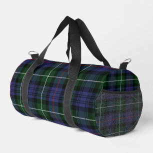 Rustikales Elegantes Kariertes Lila und grünes Tar Duffle Bag