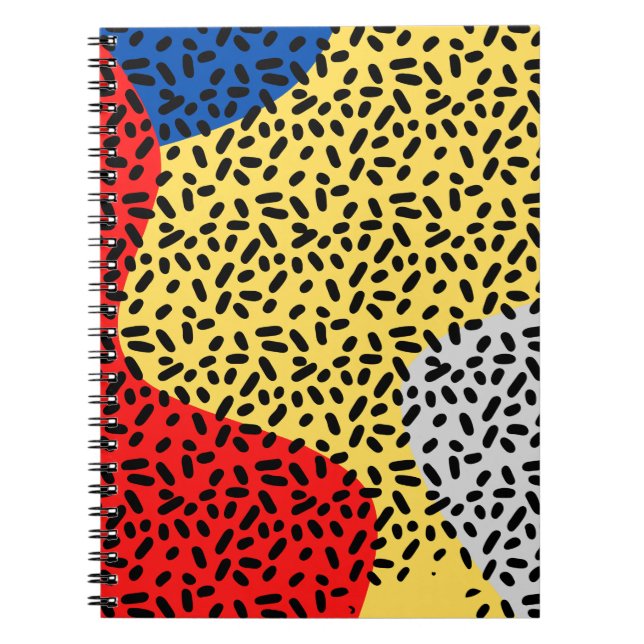 Rustikales Elegantes Multicolor Spiral Foto Notebo Notizblock (Vorderseite)