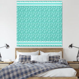 Rustikales elegantes Muster Leinwanddruck