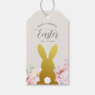 Rustikales Elegantes Ostern Personalisiert Geschenkanhänger