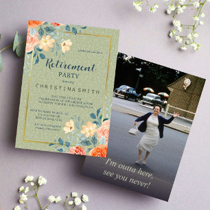 Rustikales Elegantes Party für die Aquarellbilder Einladung