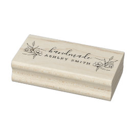 Rustikales, elegantes Skript für handmade Business Gummistempel