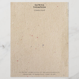 Rustikales Elfenbeinpapier - Minimalistisches Unte Briefbogen