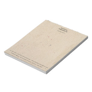 Rustikales Elfenbeinpapier - Minimalistisches Unte Notizblock