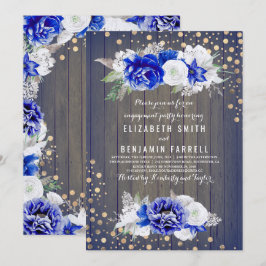 Rustikales Engagement der Marine Einladung