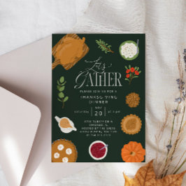 Rustikales Essen zum Erntedank im Grünen Einladung