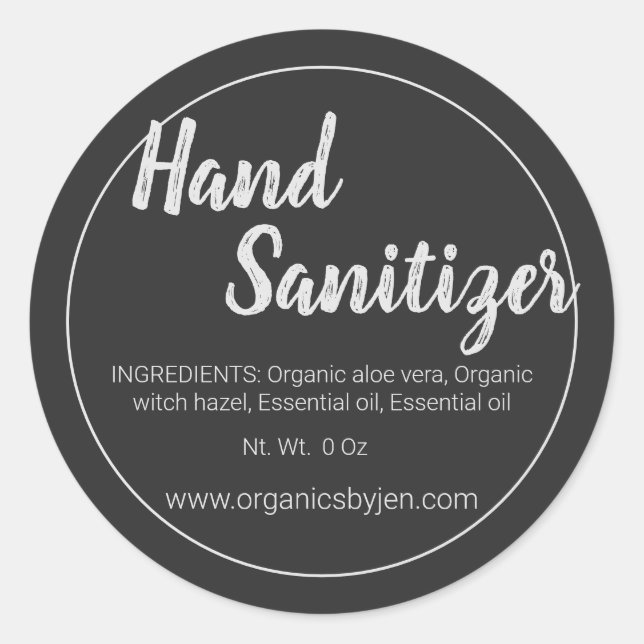 Rustikales Etikett für die Sanitäter-Handtasche Runder Aufkleber (Vorderseite)