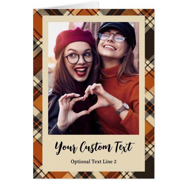 Rustikales Fall-Cotattcore Kariertes benutzerdefin (Vorne)