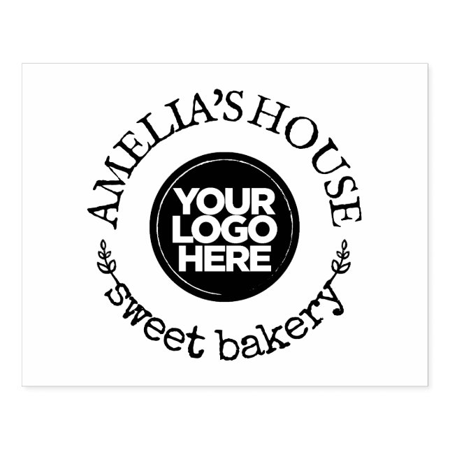 Rustikales Firmenlogo Gummistempel (Prägung)