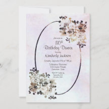 Rustikales florales 80. Geburtstagsfest