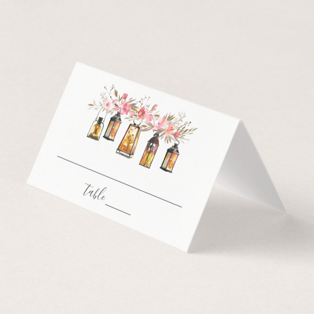 Rustikales, florales Laternenpflaster (Vorderseite)