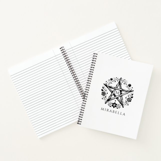 Rustikales florales Star Journal Notizbuch (Innenseite)