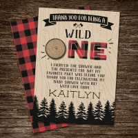 Rustikales Forest Buffalo Kariert Wild One Baby Du