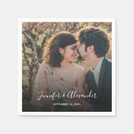 Rustikales Foto boho Hochzeit Serviette