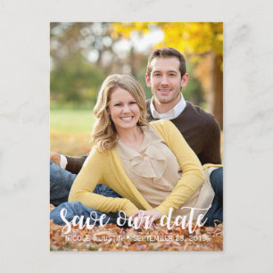 Rustikales Foto, das Save the Date Karte Wedding