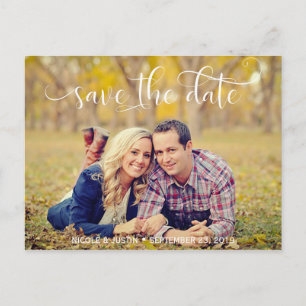 Rustikales Foto, das Save the Date Karte Wedding
