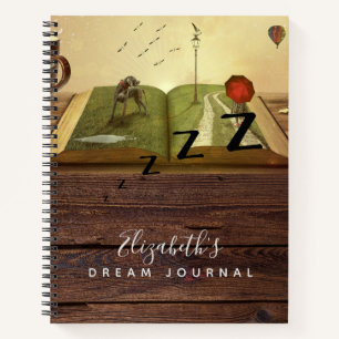 Rustikales Foto Dream Journal Analysis Record Notizbuch
