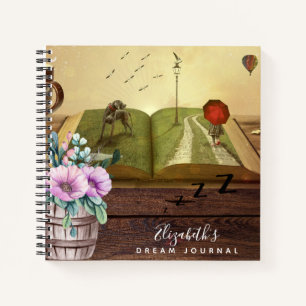 Rustikales Foto Dream Journal Analysis Record Notizbuch