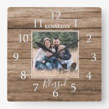 Rustikales Foto "Familienname Holz" Selegener Baue