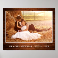 Rustikales Foto für Hochzeiten im Holzstil