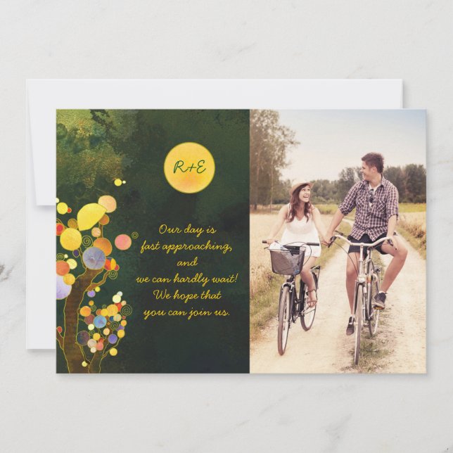 Rustikales Foto für Hochzeiten Save the Date (Vorderseite)