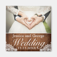 Rustikales Foto für Hochzeiten von Holz und Weiß