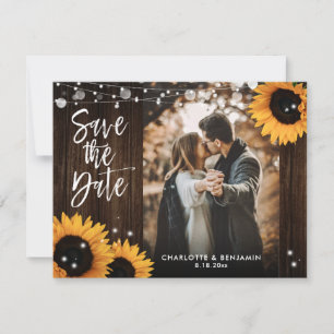 Rustikales Foto für Hochzeitsfeiern Save The Date