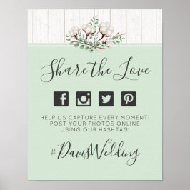 Rustikales Foto für Hochzeitspaziergänge Poster