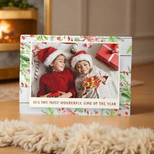 Rustikales Foto für Wasserfarbenfolien Urlaub Dreifach Gefaltete Urlaubskarte