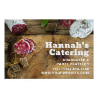 Rustikales Foto Holzpappe Charcuterie Catering