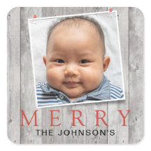 Rustikales Foto Merry Holiday