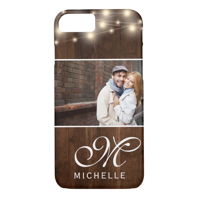 Rustikales Foto mit Holzsaitenleuchten | Case-Mate iPhone Hülle (Rückseite)