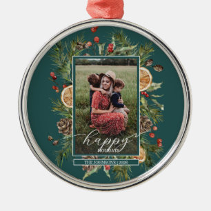 Rustikales Foto Ornament Aus Metall