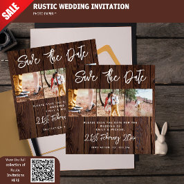 Rustikales FOTO Save the Date Hochzeitshaushaltspl