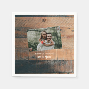 Rustikales Foto Serviette