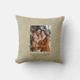 Rustikales Foto Weihnachtskiefern Kissen