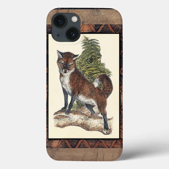 Rustikales Fox Stepping auf einem Baumstamm Case-Mate iPhone Hülle (Rückseite)