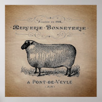 Rustikales französisches Landschaf-Typografie-Baue