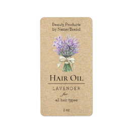 Rustikales französisches Lavendel-Beauty-Label Adressaufkleber