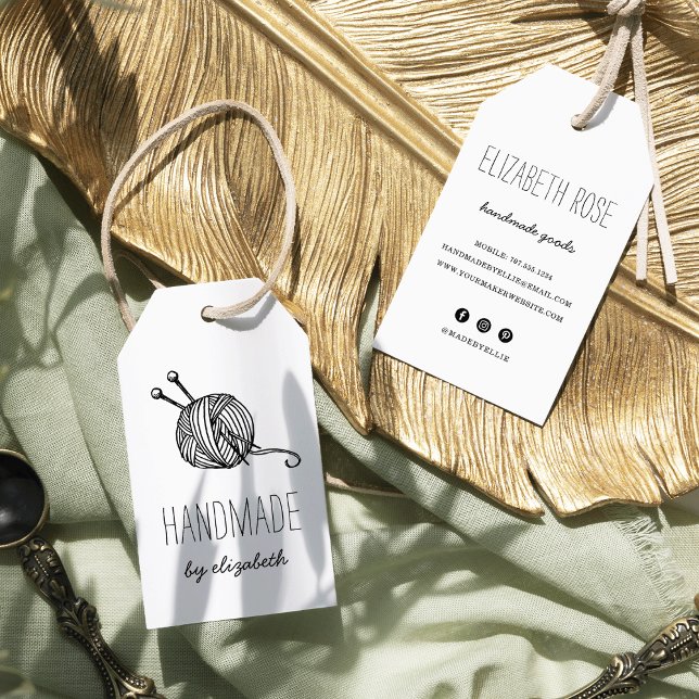 Rustikales Garn Handgemachte Kraftzähler Geschenkanhänger (Von Creator hochgeladen)