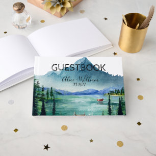 Rustikales Gästebuch am See