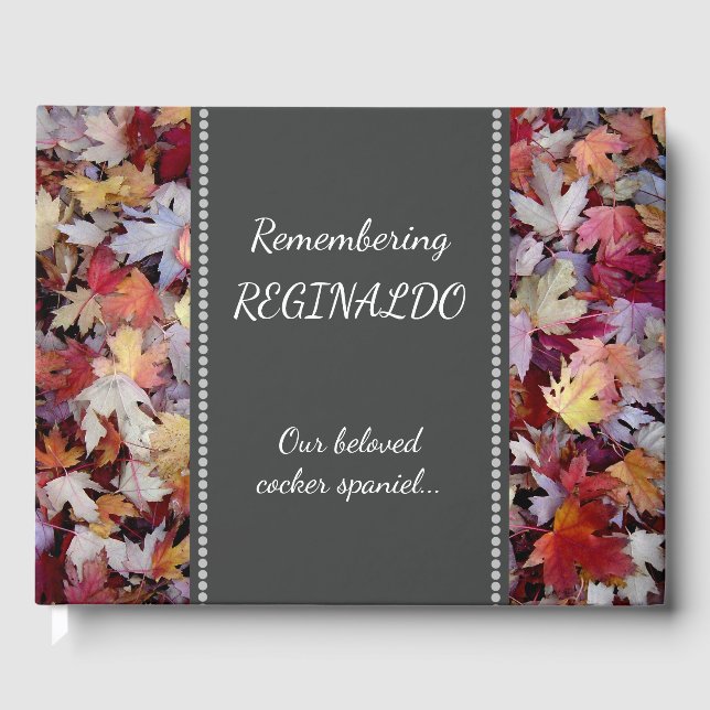 Rustikales Gästebuch für den Herbst (Vorderseite)