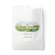 Rustikales Gebirgswasser Hochzeitsgeschenk-Tasche