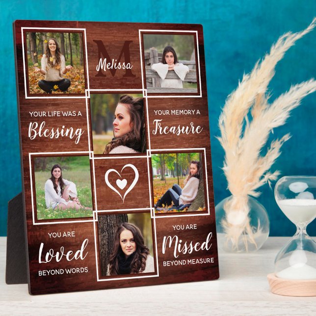 Rustikales Gedenkfest Foto Achtung Plaque Fotoplatte (Von Creator hochgeladen)