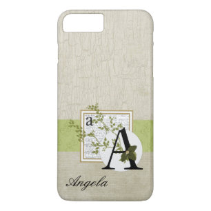 Rustikales geknistertes Farben-Doppelt-Monogramm Case-Mate iPhone Hülle