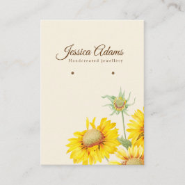 Rustikales Gelbblütenblatt Visitenkarte