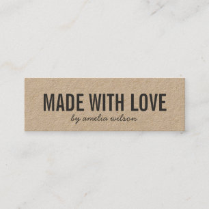 Rustikales gemacht mit mini visitenkarte