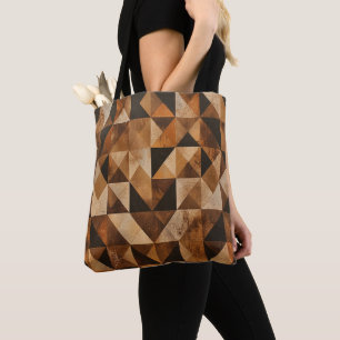 Rustikales geometrisches Holz Muster individuell a
